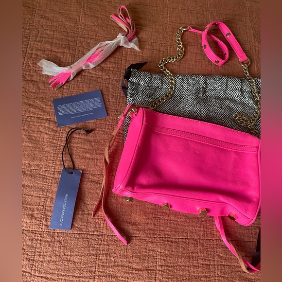 Rebecca Minkoff Neon Pink Mini Mac Crossbody - Picture 9 of 13